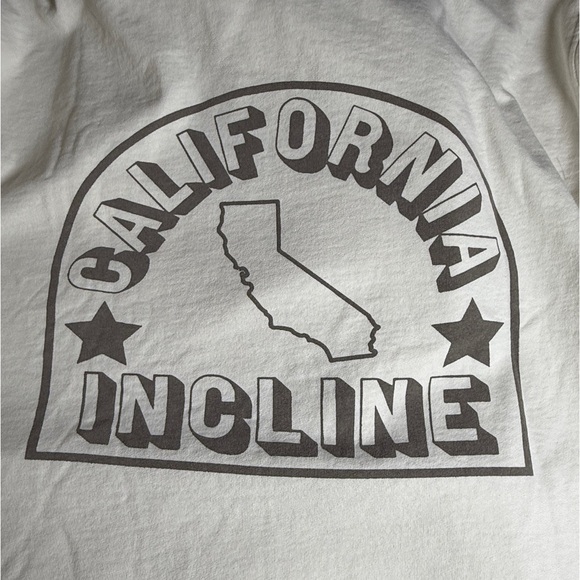 California Incline French Terry Cream Logo Sweatshirt - XL New - Picture 4 of 9